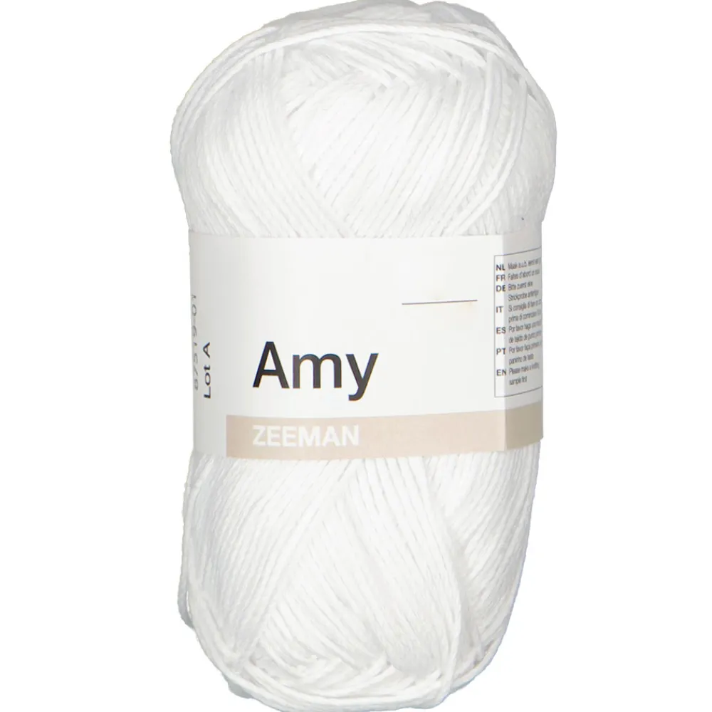 Zeeman Hobby|Breigaren^Amy Haakgaren - Wit