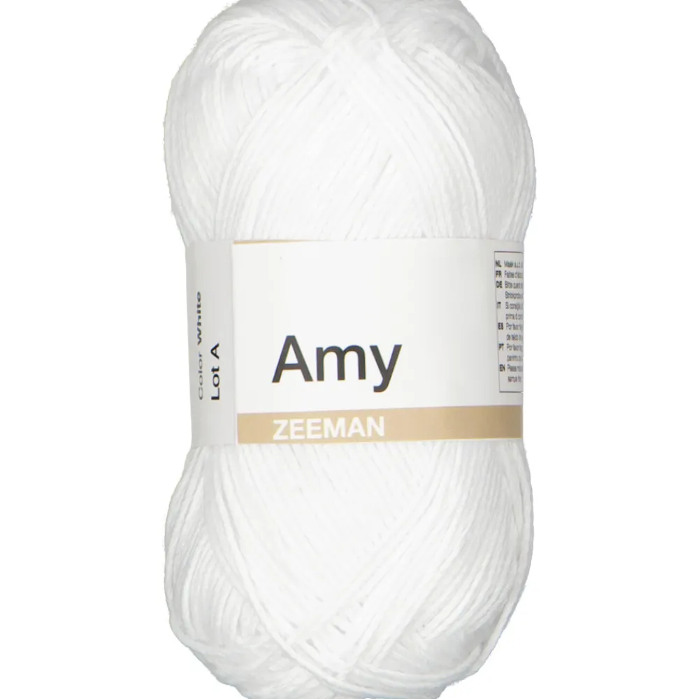 Zeeman Hobby|Breigaren^Amy Haakgaren - Wit
