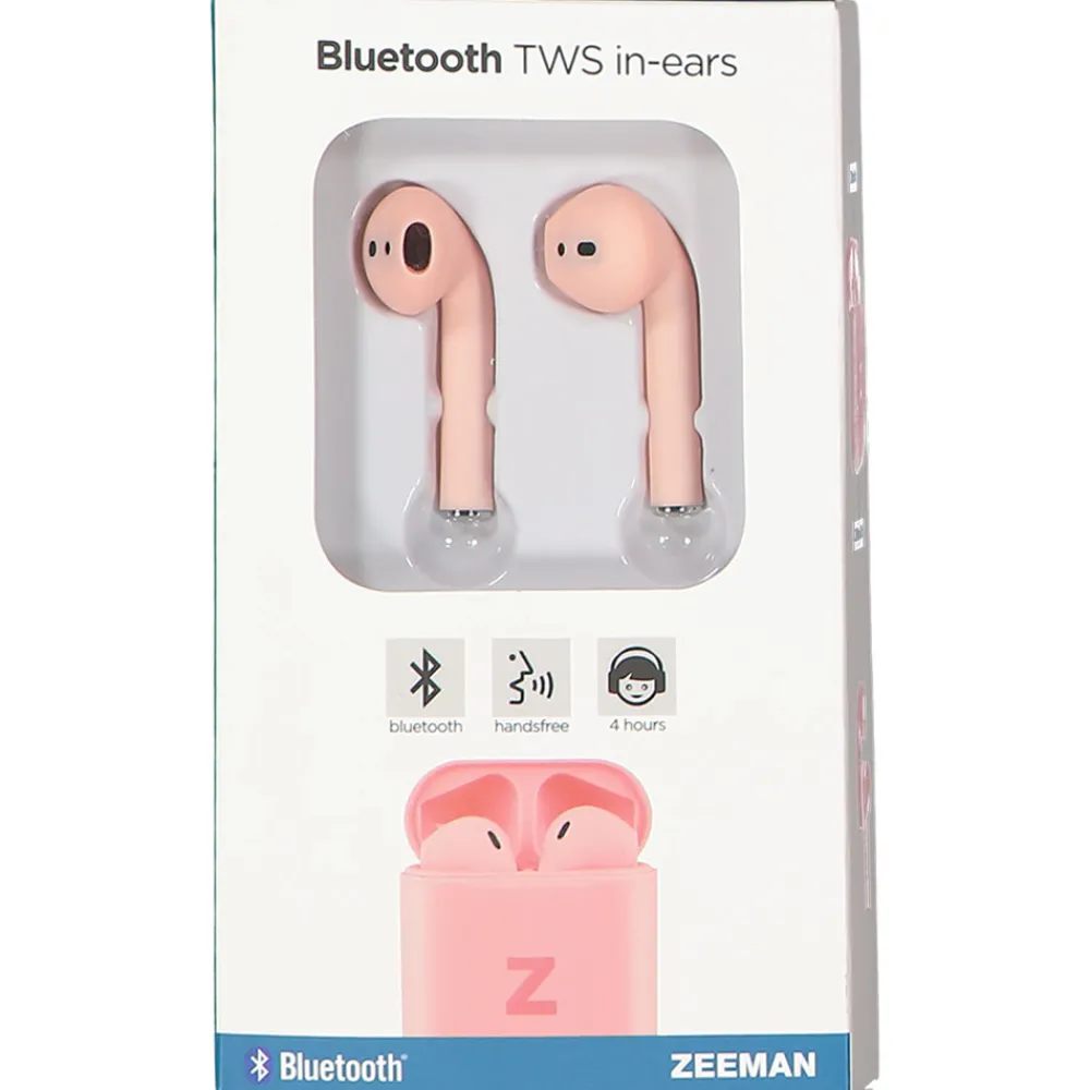 Zeeman Elektronica^Bluetooth-oortjes - Roze