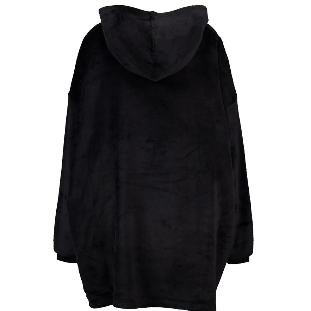 Zeeman Woonaccessoires|Plaids & Dekens^Deken-hoodie - Zwart