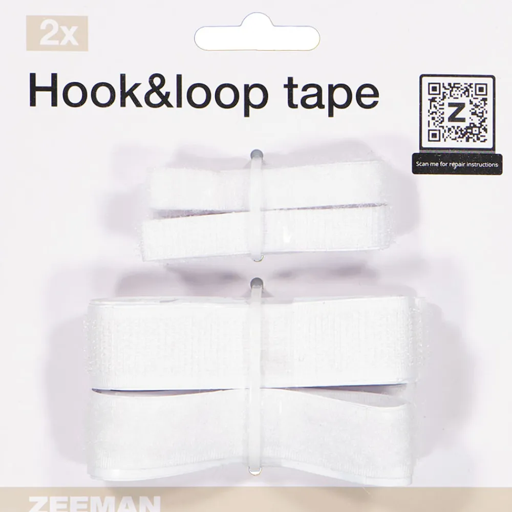 Zeeman Hobby^Klittenband - Wit