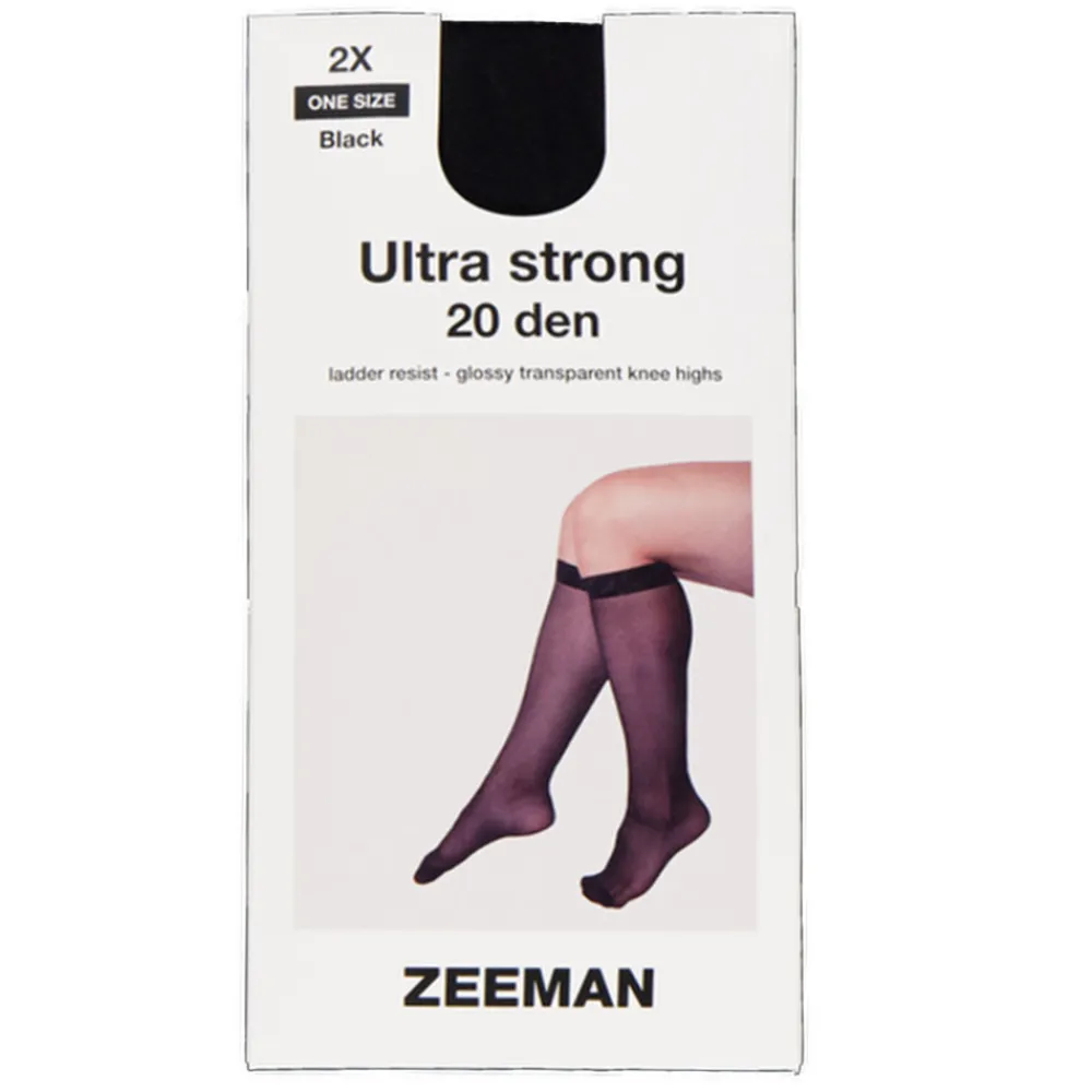 Zeeman Kniekousen^Kniekousen - Zwart