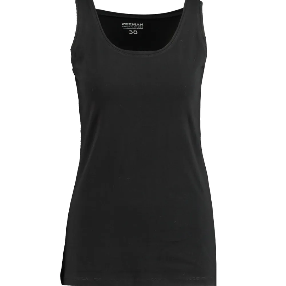 Zeeman T-shirts & Tops^Singlet - Zwart