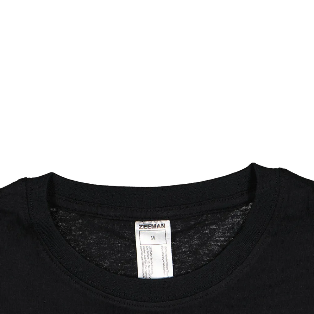 Zeeman T-shirts & Polo's|Basics^T-shirt - Zwart