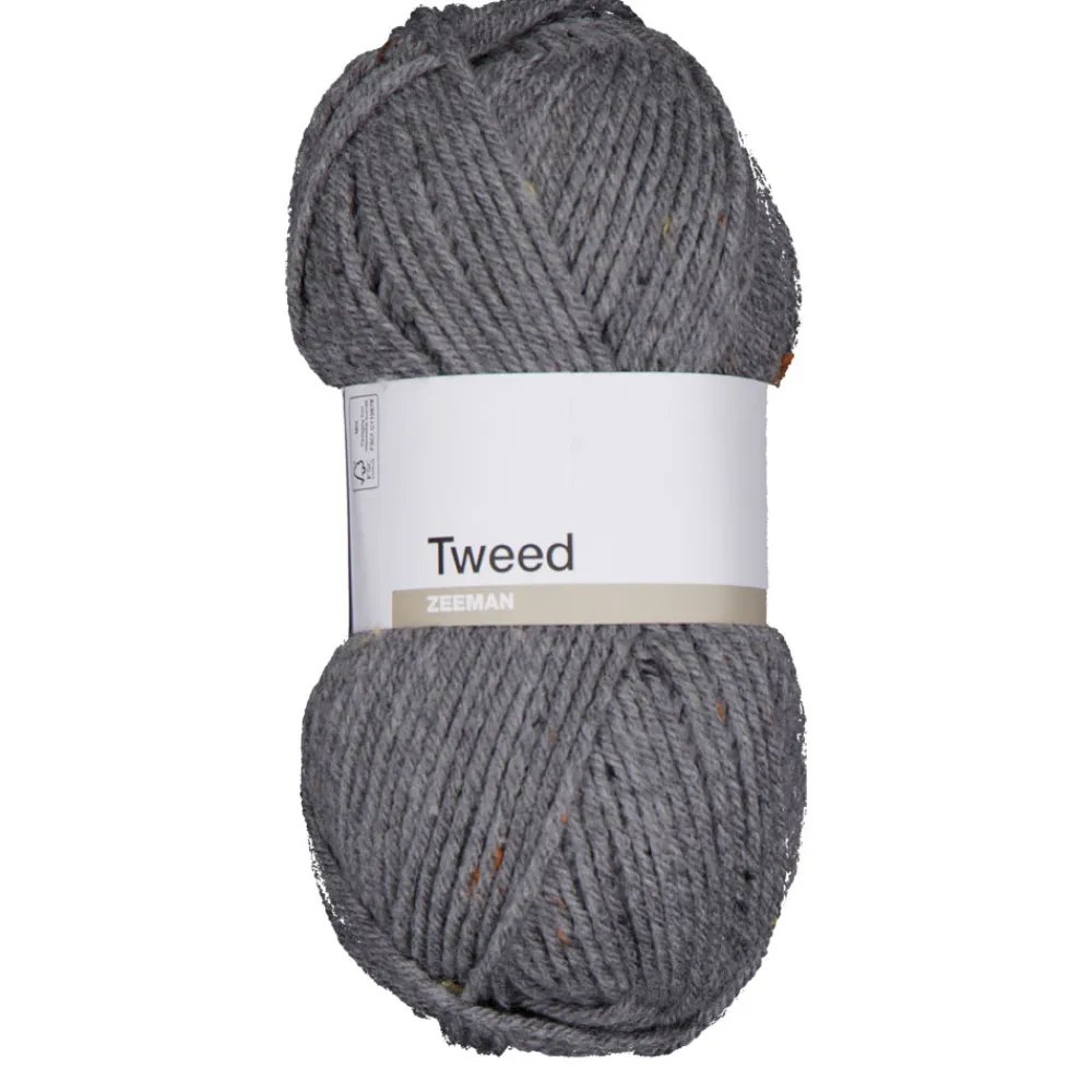 Zeeman Hobby|Breigaren^Tweed Breigaren - Grijs