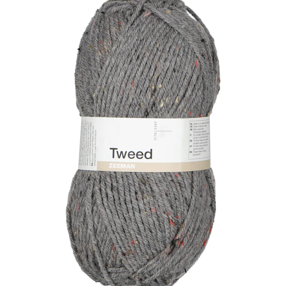 Zeeman Hobby|Breigaren^Tweed Breigaren - Grijs